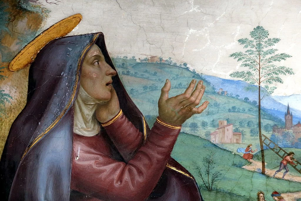 Cristo in croce con Madonna e Santi - Certosa del Galluzzo, Sala del Capitolo.jpg, dettaglio 1